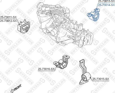 Stellox 25-73014-SX - Suport motor aaoparts.ro
