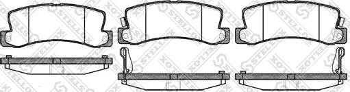 Stellox 225 022-SX - Set placute frana,frana disc aaoparts.ro