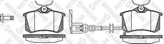 Stellox 274 041-SX - Set placute frana,frana disc aaoparts.ro