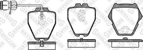 Stellox 763 012B-SX - Set placute frana,frana disc aaoparts.ro