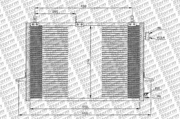 Storm 46101 - Condensator, climatizare aaoparts.ro