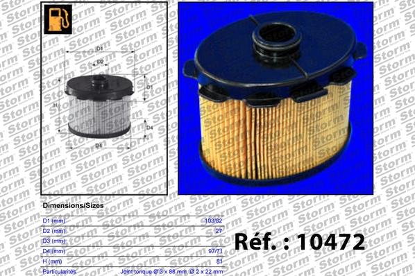 Storm 10472 - Filtru combustibil aaoparts.ro
