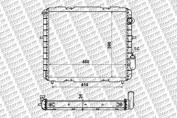 Storm 81003 - Radiator, racire motor aaoparts.ro