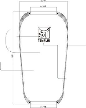 ST-Templin 04.060.6006.620 - Burduf, suspensie pneumatica aaoparts.ro