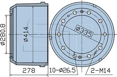 ST-Templin 03.090.4250.990 - Tambur frana aaoparts.ro