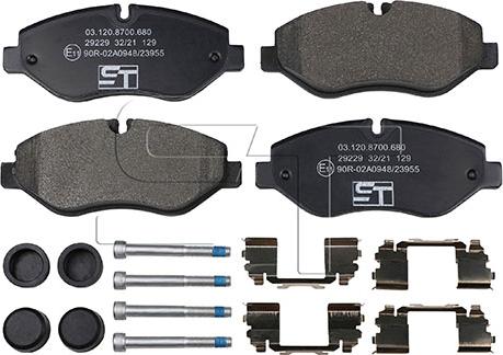 ST-Templin 03.120.8700.680 - Set placute frana,frana disc aaoparts.ro