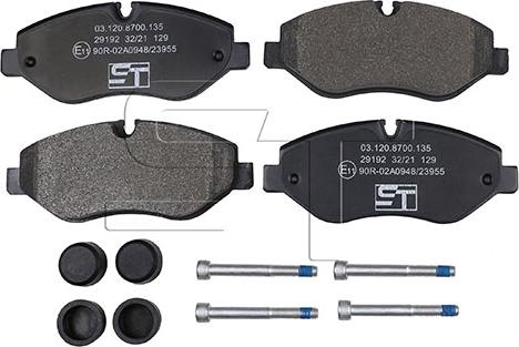 ST-Templin 03.120.8700.135 - Set placute frana,frana disc aaoparts.ro