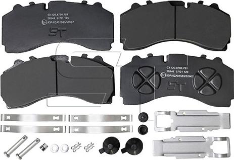 ST-Templin 03.120.8700.751 - Set placute frana,frana disc aaoparts.ro