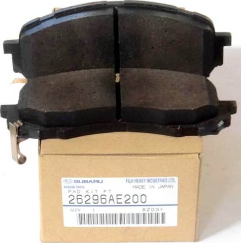 Subaru 26296AE200 - Set placute frana,frana disc aaoparts.ro