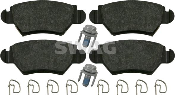 Swag 40 91 6445 - Set placute frana,frana disc aaoparts.ro