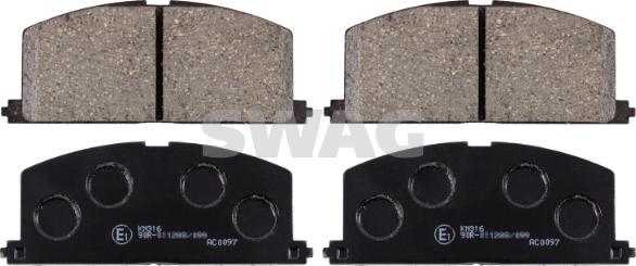Swag 81 91 6581 - Set placute frana,frana disc aaoparts.ro