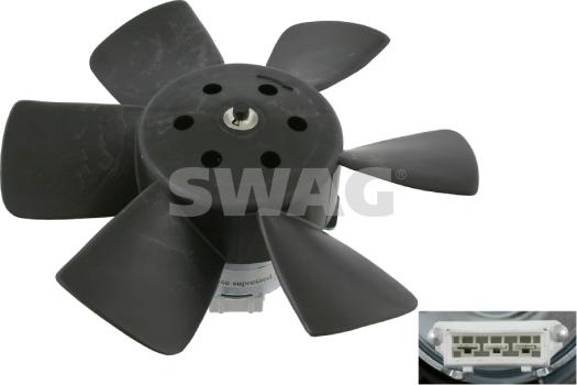 Swag 30 90 6989 - Ventilator, radiator aaoparts.ro