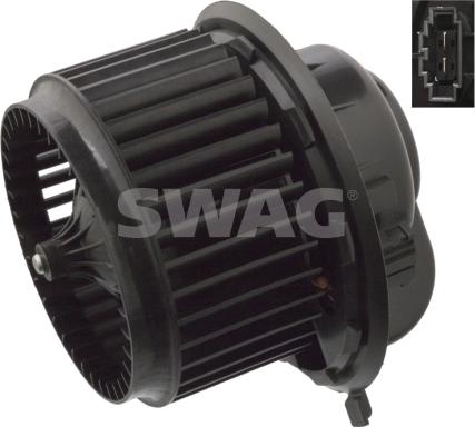 Swag 30 10 6363 - Ventilator, habitaclu aaoparts.ro