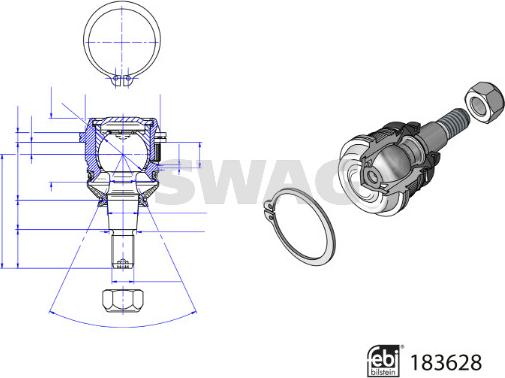 Swag 33 10 9682 - Articulatie sarcina / ghidare aaoparts.ro