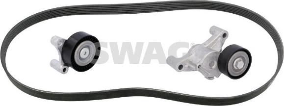 Swag 33 10 9638 - Set curea transmisie cu caneluri aaoparts.ro