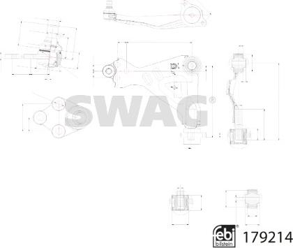 Swag 33 10 4827 - Brat, suspensie roata aaoparts.ro