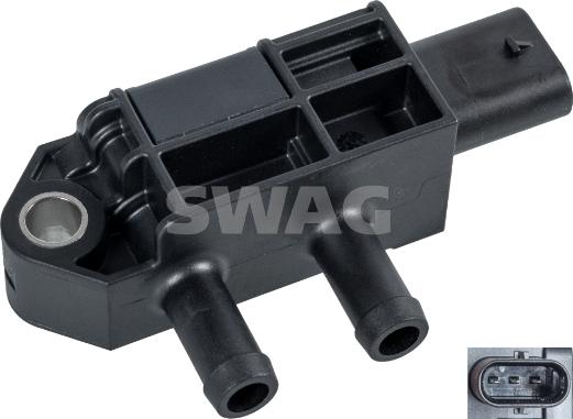 Swag 33 10 0827 - Senzor, presiune gaze evacuare aaoparts.ro