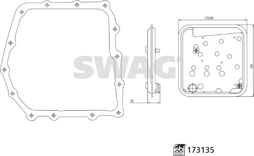Swag 33 10 1640 - Filtru hidraulic, cutie de viteze automata aaoparts.ro