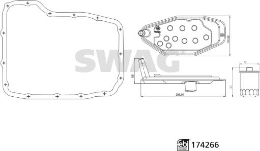Swag 33 10 2152 - Filtru hidraulic, cutie de viteze automata aaoparts.ro