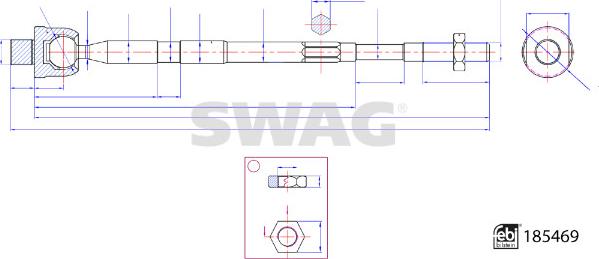 Swag 33 11 0110 - Articulatie axiala, cap de bara aaoparts.ro