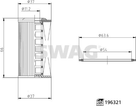 Swag 33 11 2124 - Filtru hidraulic, cutie de viteze automata aaoparts.ro