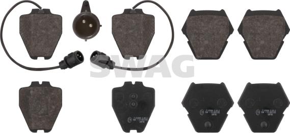 Swag 32 91 6763 - Set placute frana,frana disc aaoparts.ro
