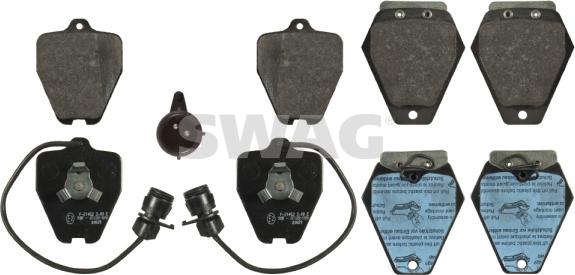 Swag 32 91 6762 - Set placute frana,frana disc aaoparts.ro