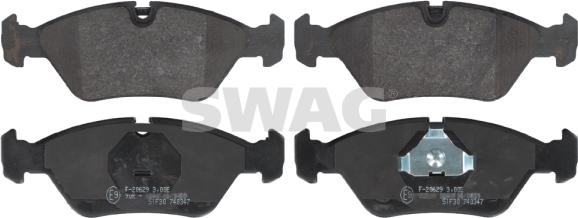 Swag 20 91 6026 - Set placute frana,frana disc aaoparts.ro