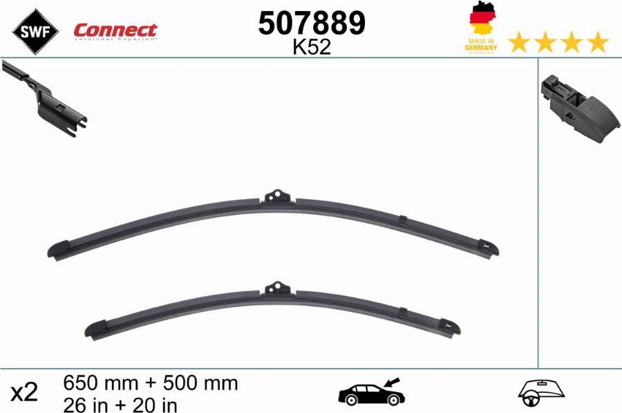 SWF 507889 - Lamela stergator aaoparts.ro