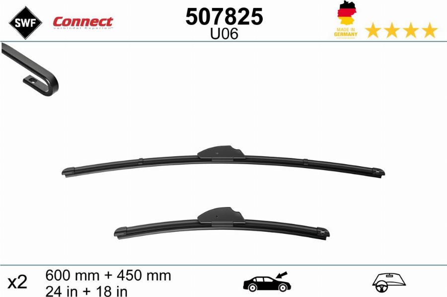 SWF 507825 - Lamela stergator aaoparts.ro
