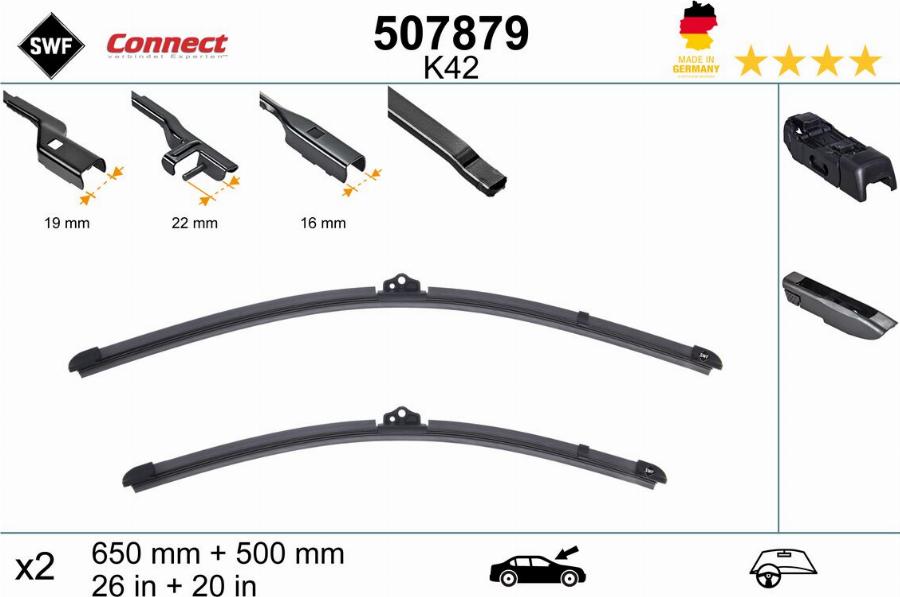 SWF 507879 - Lamela stergator aaoparts.ro