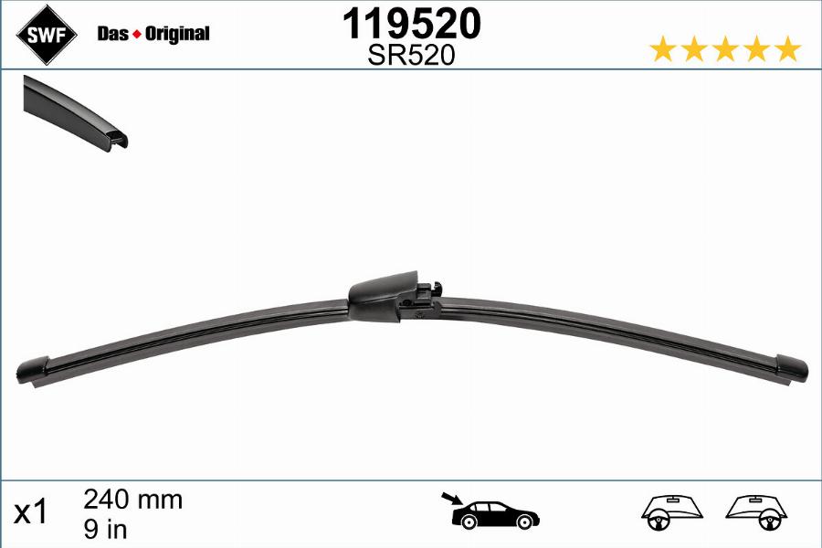 SWF 119520 - Lamela stergator aaoparts.ro