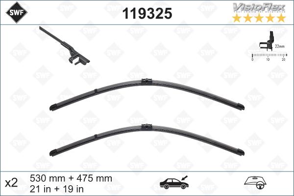 SWF 119325 - Lamela stergator aaoparts.ro