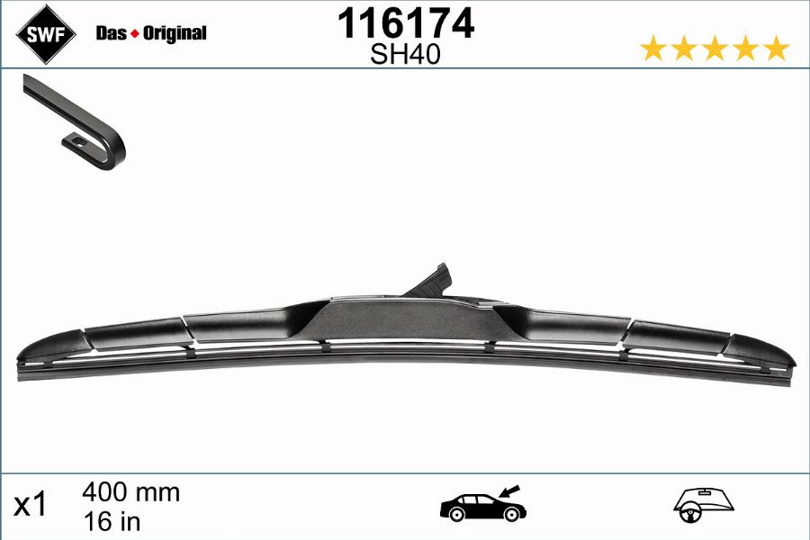 SWF 116174 - Lamela stergator aaoparts.ro