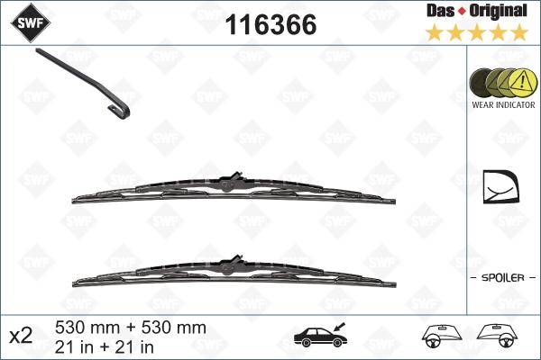 SWF 116366 - Lamela stergator aaoparts.ro