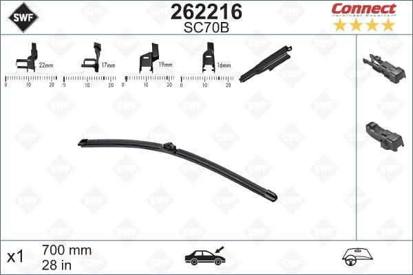 SWF 262216 - Lamela stergator aaoparts.ro
