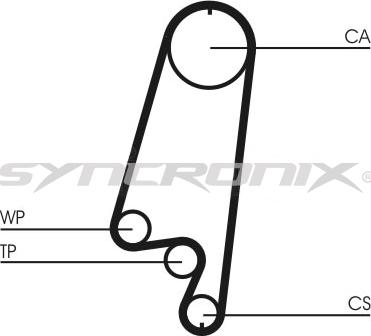 SYNCRONIX SY110866 - Set curea de distributie aaoparts.ro