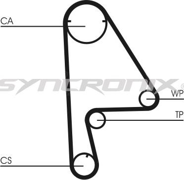 SYNCRONIX SY0862N - Curea de distributie aaoparts.ro