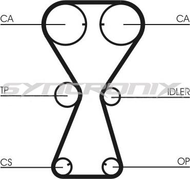 SYNCRONIX SY0826N - Curea de distributie aaoparts.ro