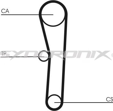 SYNCRONIX SY1008N - Curea de distributie aaoparts.ro