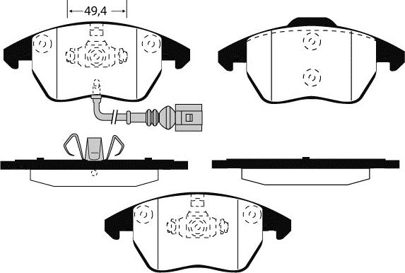 Technika 01514 - Set placute frana,frana disc aaoparts.ro