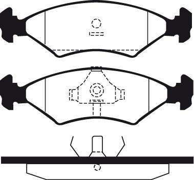 FORD 88AB-2K021-AA - Set placute frana,frana disc aaoparts.ro