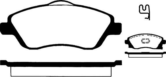 Holden 93 172 261 - Set placute frana,frana disc aaoparts.ro