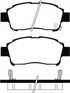 4U Autoparts 37690TY - Set placute frana,frana disc aaoparts.ro