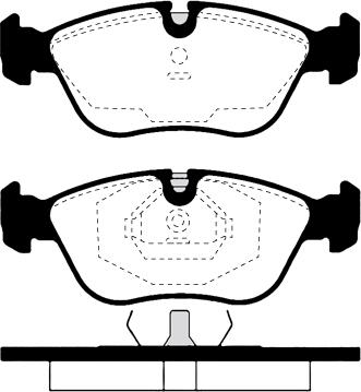 ADVICS-SEA V1N009T - Set placute frana,frana disc aaoparts.ro