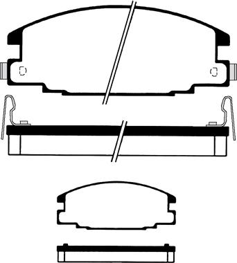 BETTAPARTS BDP2787 - Set placute frana,frana disc aaoparts.ro