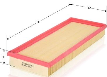 Tecneco Filters AR1647PM - Filtru aer aaoparts.ro