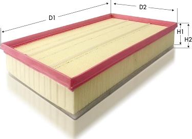 Tecneco Filters AR1671PMS - Filtru aer aaoparts.ro