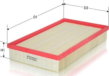 Tecneco Filters AR1671PM - Filtru aer aaoparts.ro