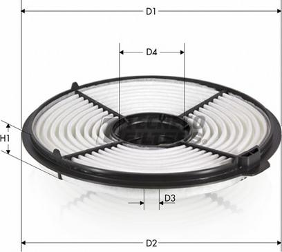 Tecneco Filters AR9300-J - Filtru aer aaoparts.ro